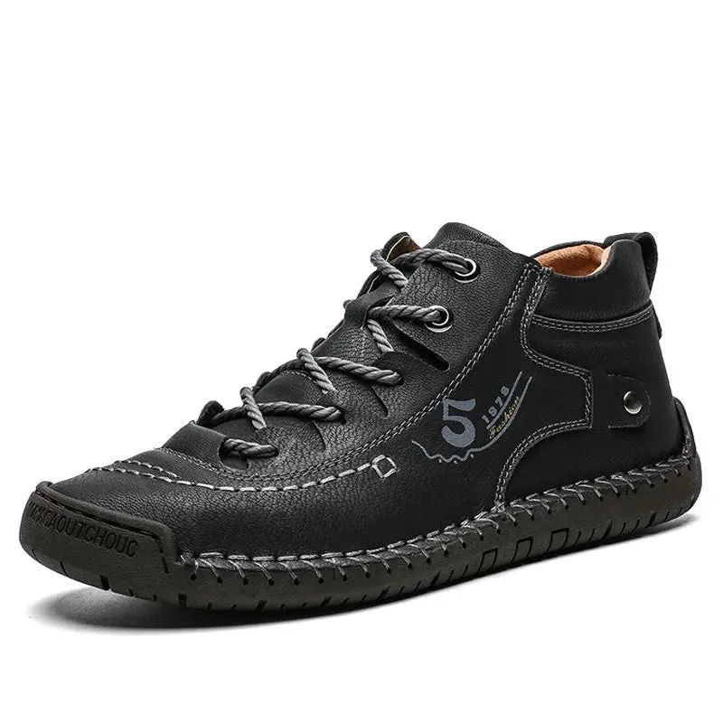 Size 39~48 Winter Snow Boots Ankle Waterproof With Fur Plush Warm Male Casual Boots Work Fashion Boots Comfort Men Shoes