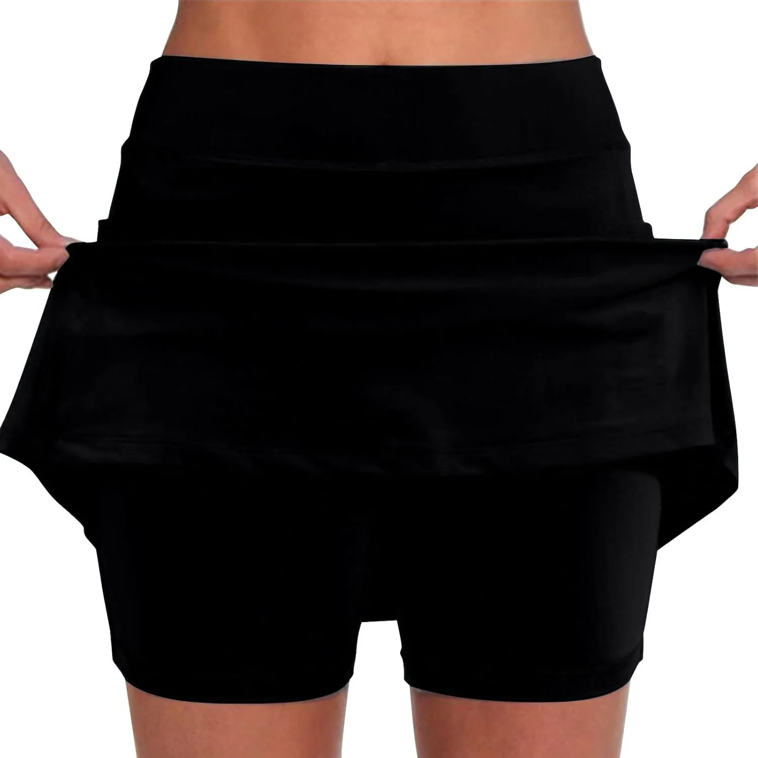 Skorts for Woman High Wasited Sports Pants Athletic Skirt with Pocket Underneath Plus Size Tennis Golf Workout Outfit
