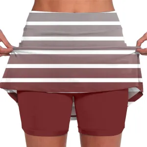 Skorts for Woman High Wasited Sports Pants Athletic Skirt with Pocket Underneath Plus Size Tennis Golf Workout Outfit