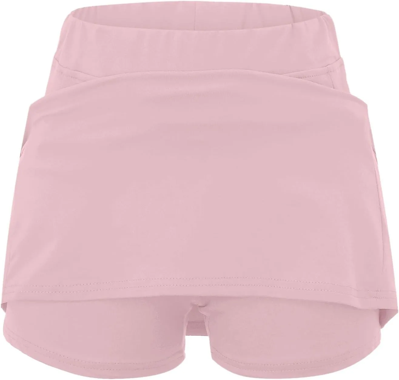 Skorts for Women Dressy Casual Plus Size High Waist Skirt Shorts Underneath Tummy Control Tennis Skorts with Pockets