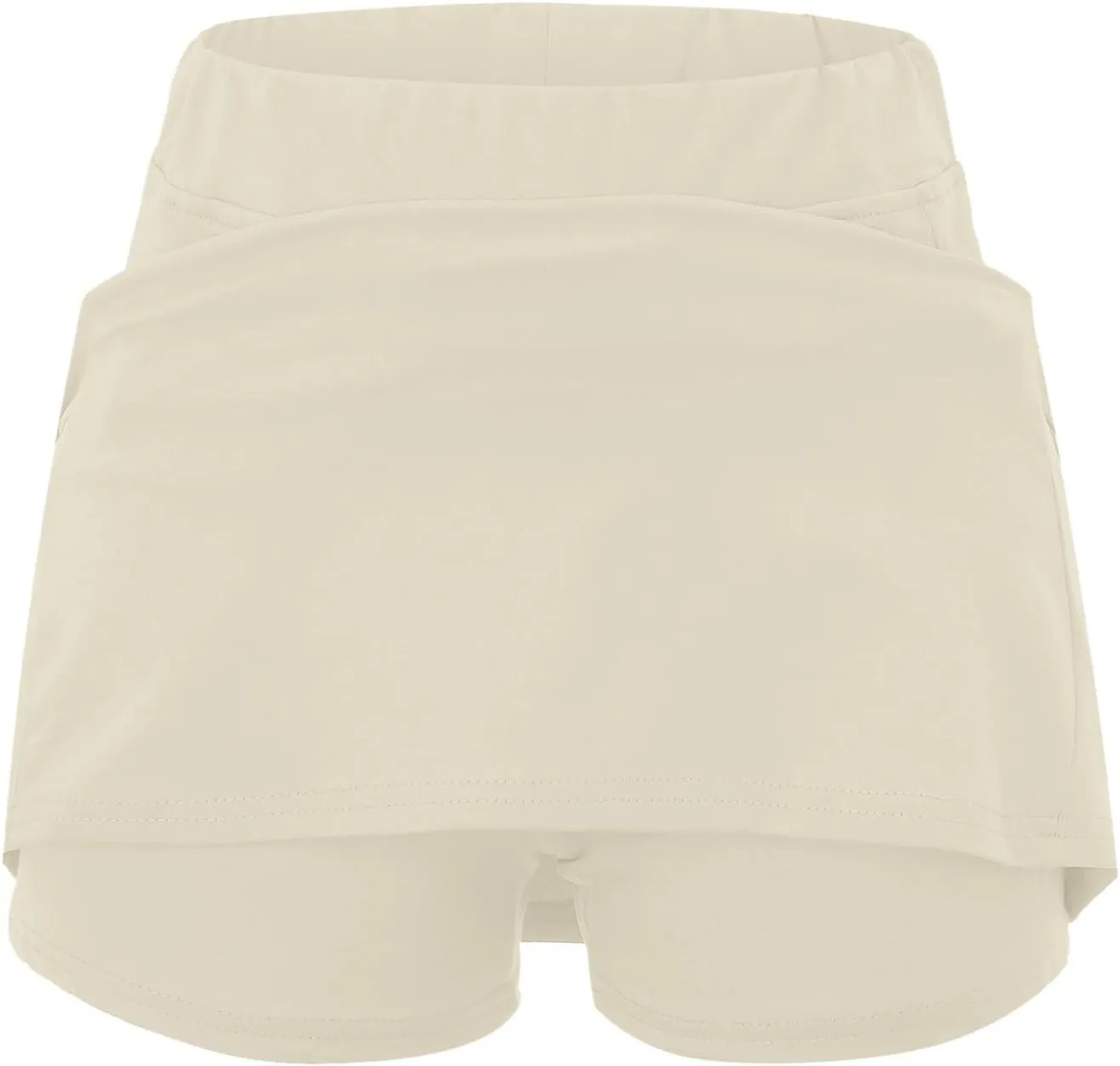 Skorts for Women Dressy Casual Plus Size High Waist Skirt Shorts Underneath Tummy Control Tennis Skorts with Pockets