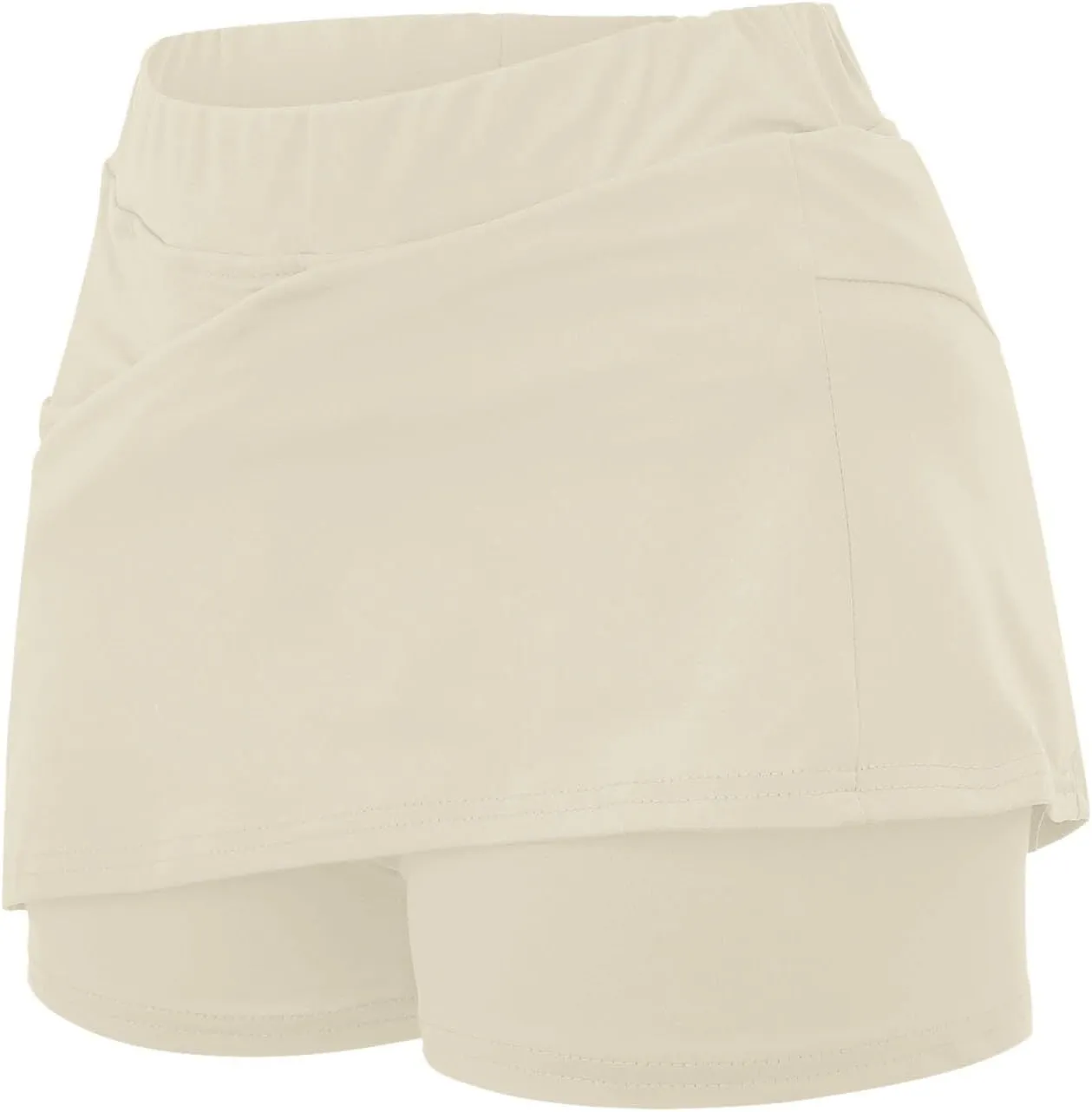 Skorts for Women Dressy Casual Plus Size High Waist Skirt Shorts Underneath Tummy Control Tennis Skorts with Pockets