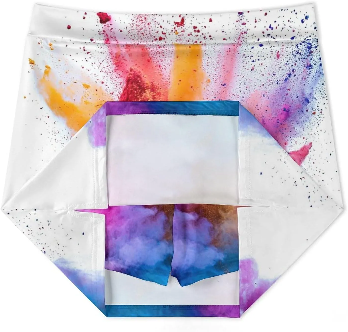Splash of Color Women's Mini Tennis Skirt with Shorts Underneath Athletic Workout Cute Skorts