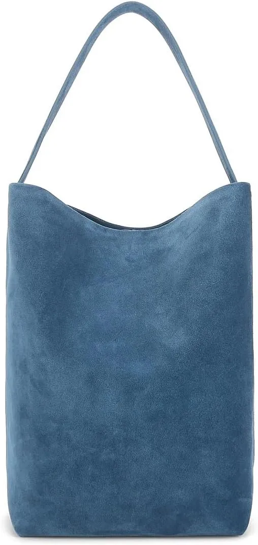 Suede Leather Bucket Bag,Top Handle Handbags