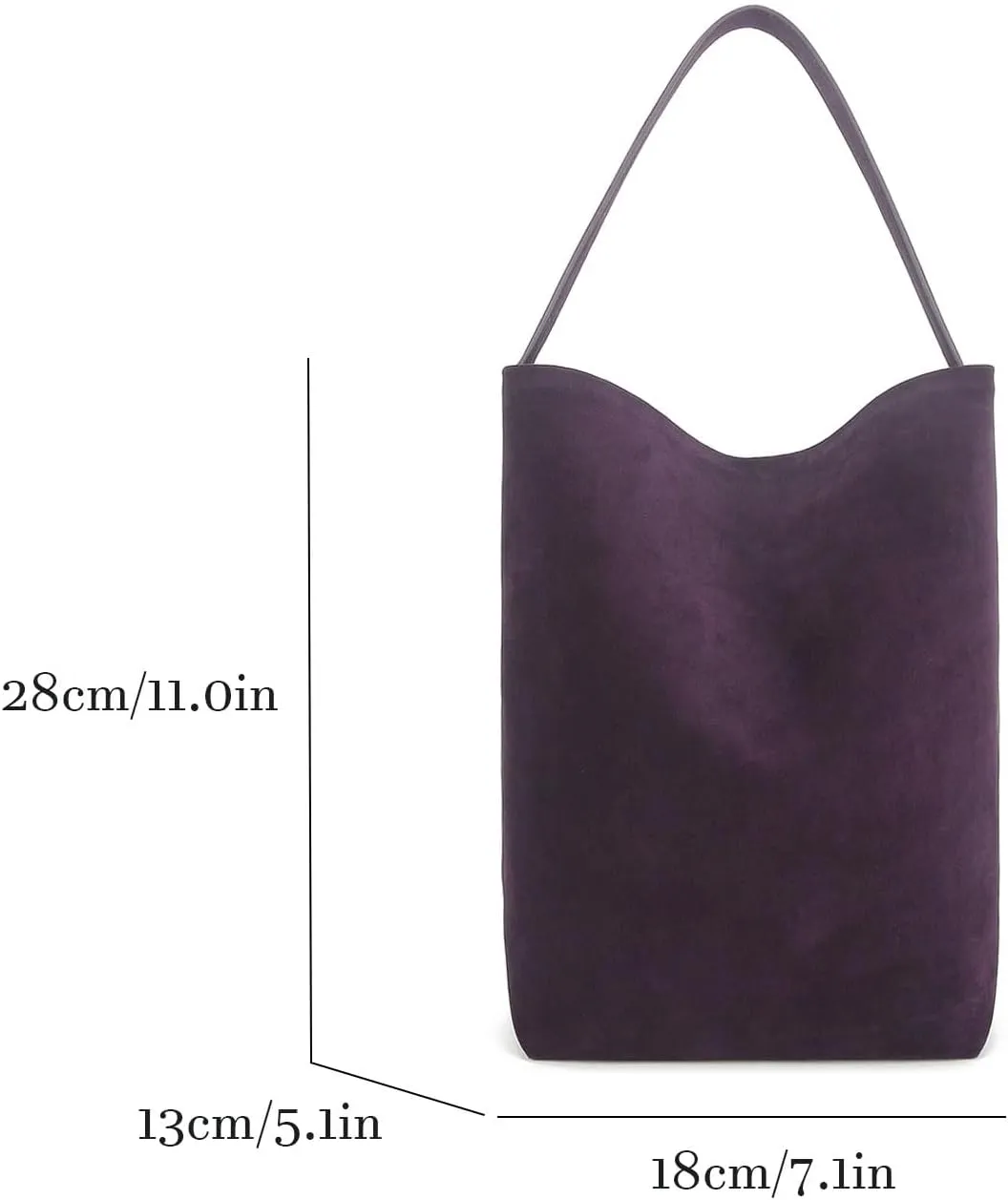 Suede Leather Bucket Bag,Top Handle Handbags