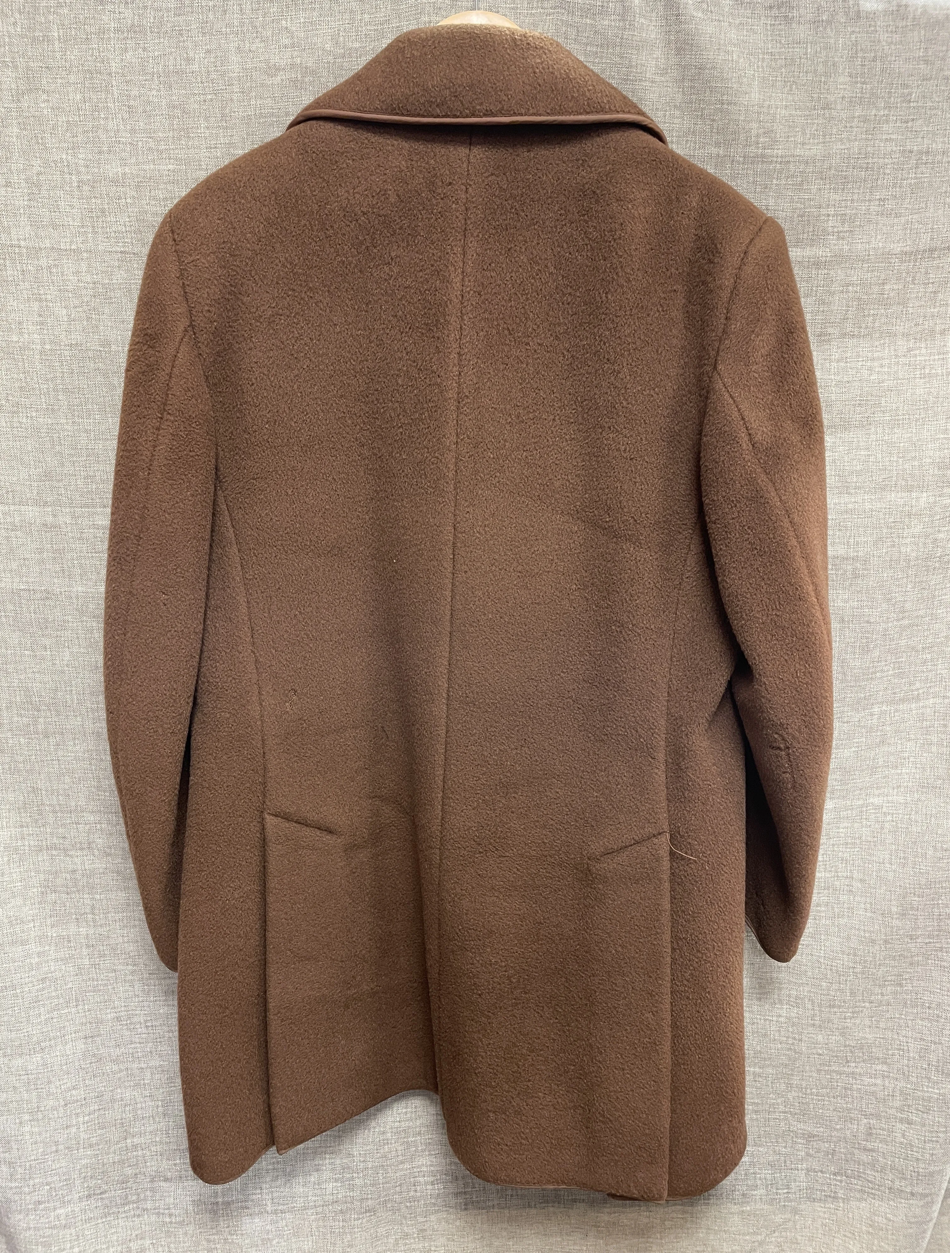 Sumrie by Gannex Vintage Tan Camel Brown Wool Mohair Car Coat Extra Large