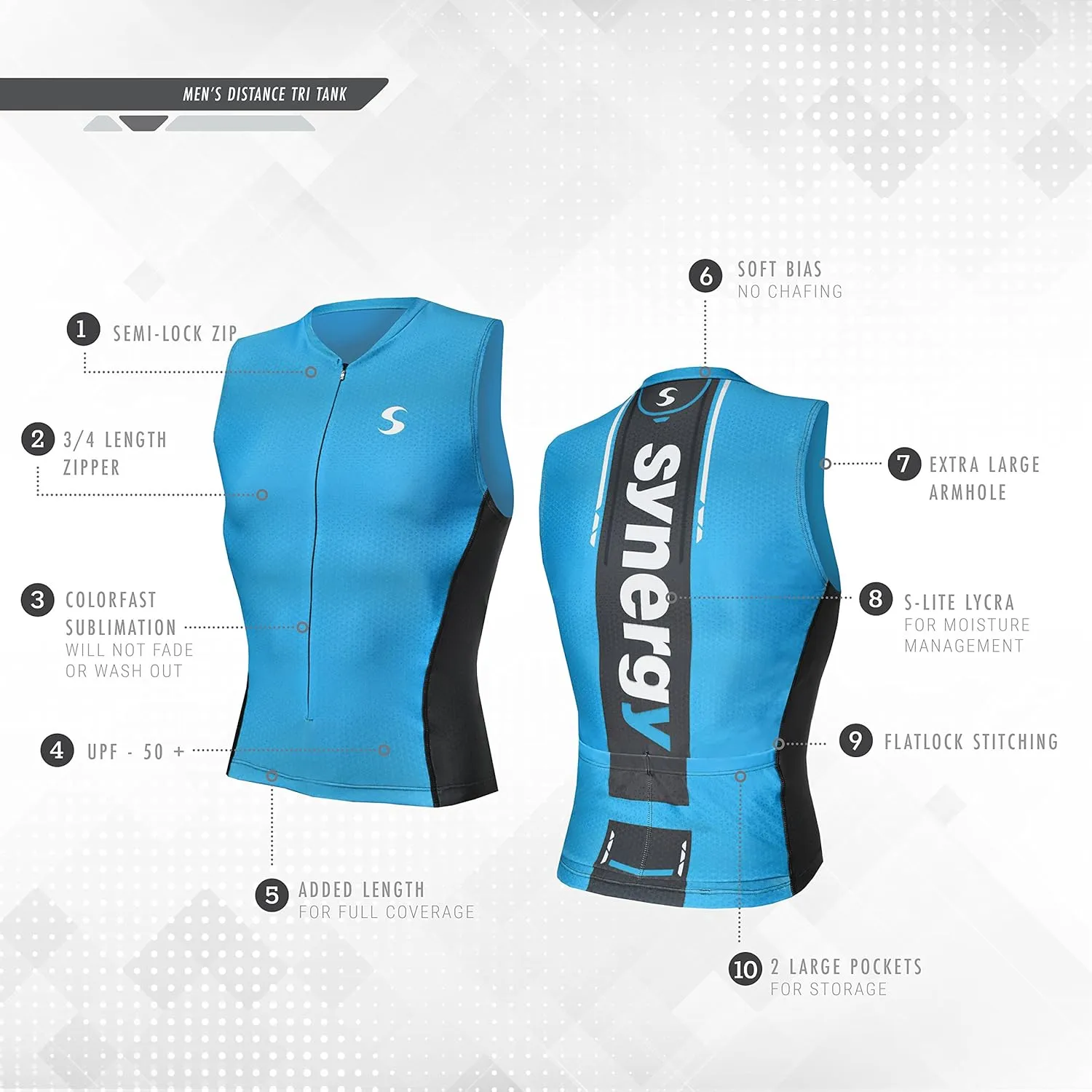 Synergy Men's Race Tri Tank Top Singlet