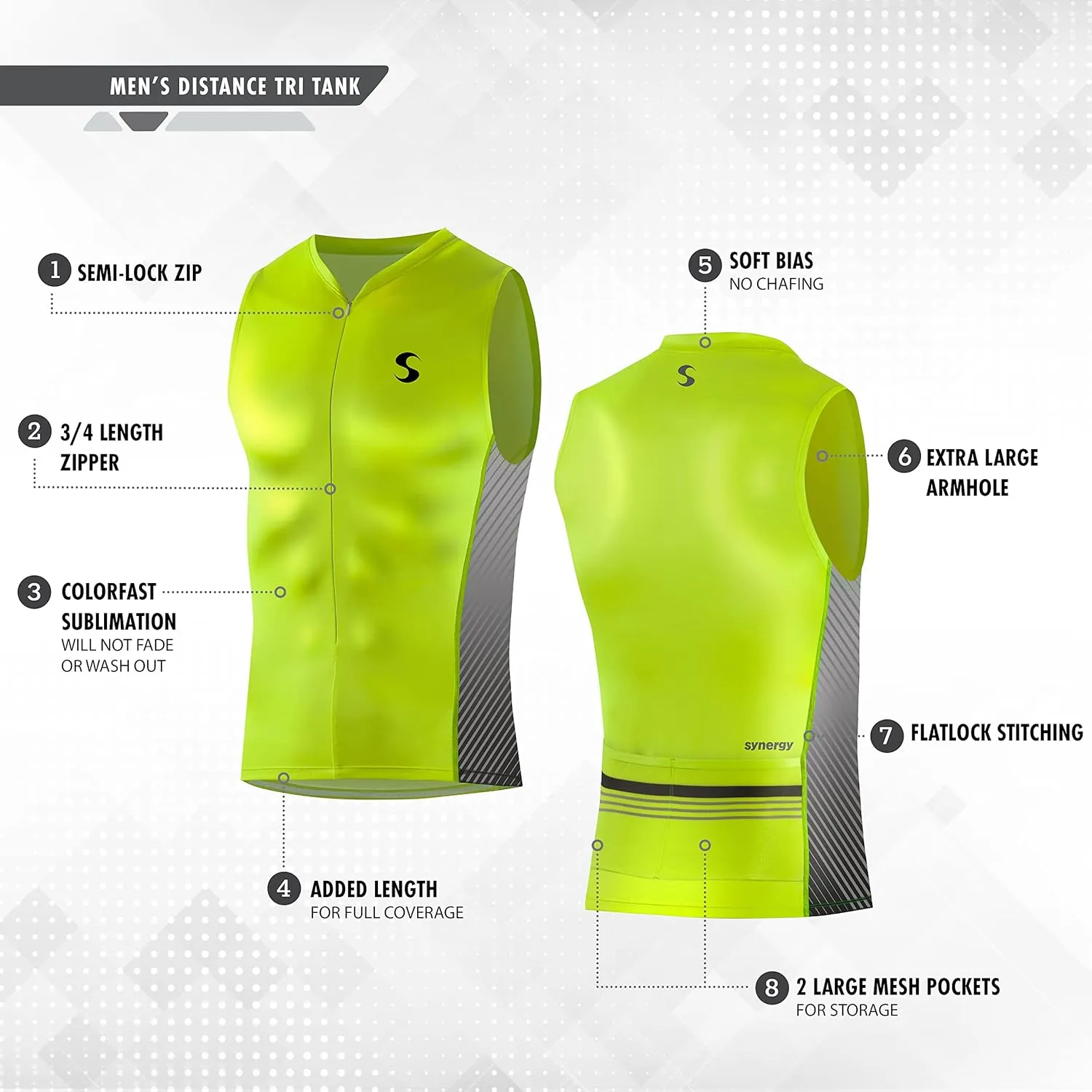 Synergy Men's Race Tri Tank Top Singlet