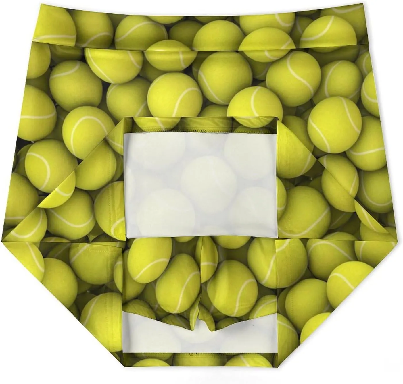 Tennis Balls Women's Mini Tennis Skirt with Shorts Underneath Athletic Workout Cute Skorts