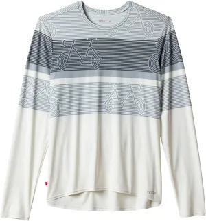 Terry Cycling Jersey Mens Soleil Long Sleeve Bike Top, UPF 50  Sun Top, Moisture Wicking, Quick Dry Hiking Biking Shirt