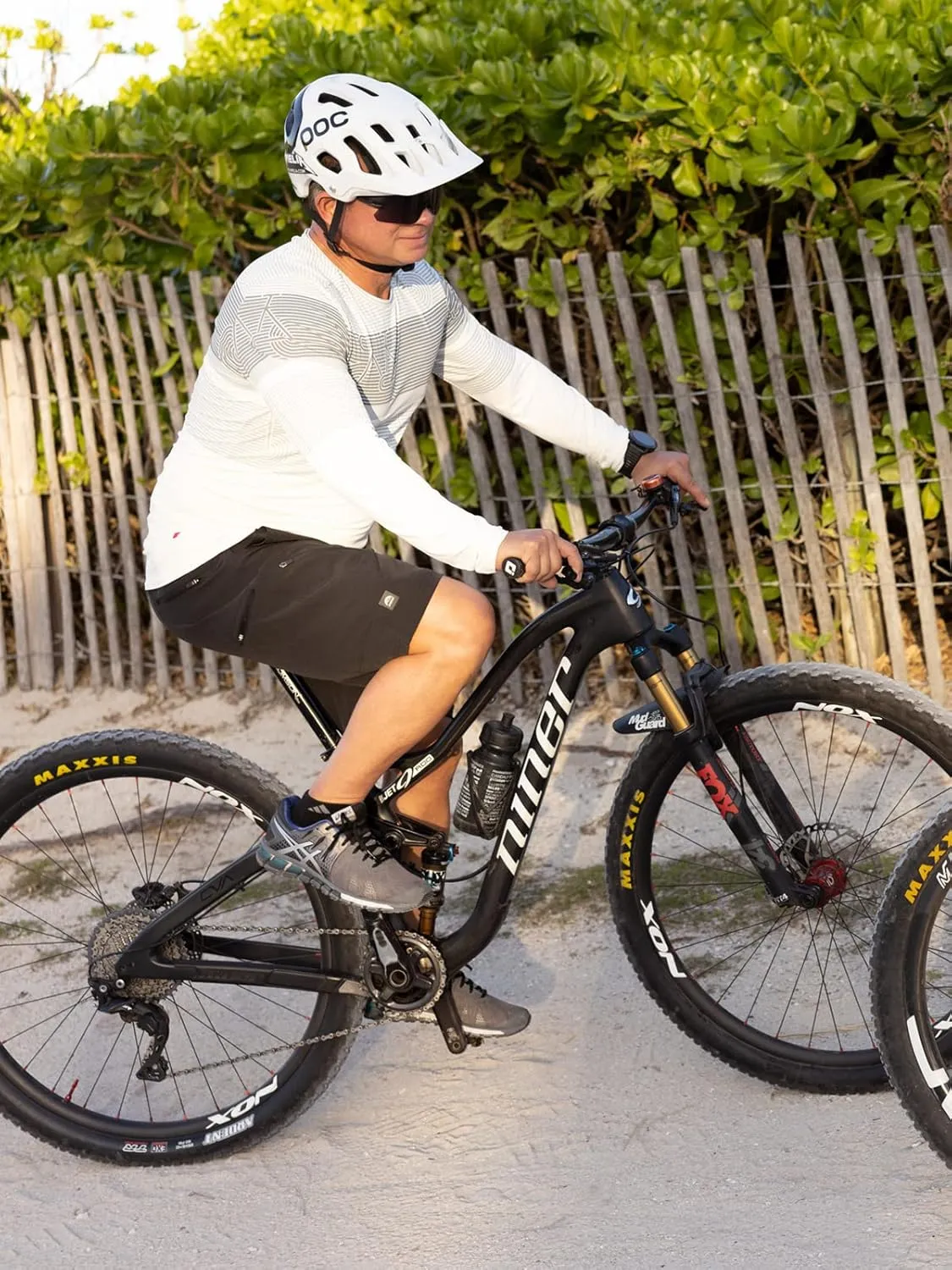 Terry Cycling Jersey Mens Soleil Long Sleeve Bike Top, UPF 50  Sun Top, Moisture Wicking, Quick Dry Hiking Biking Shirt