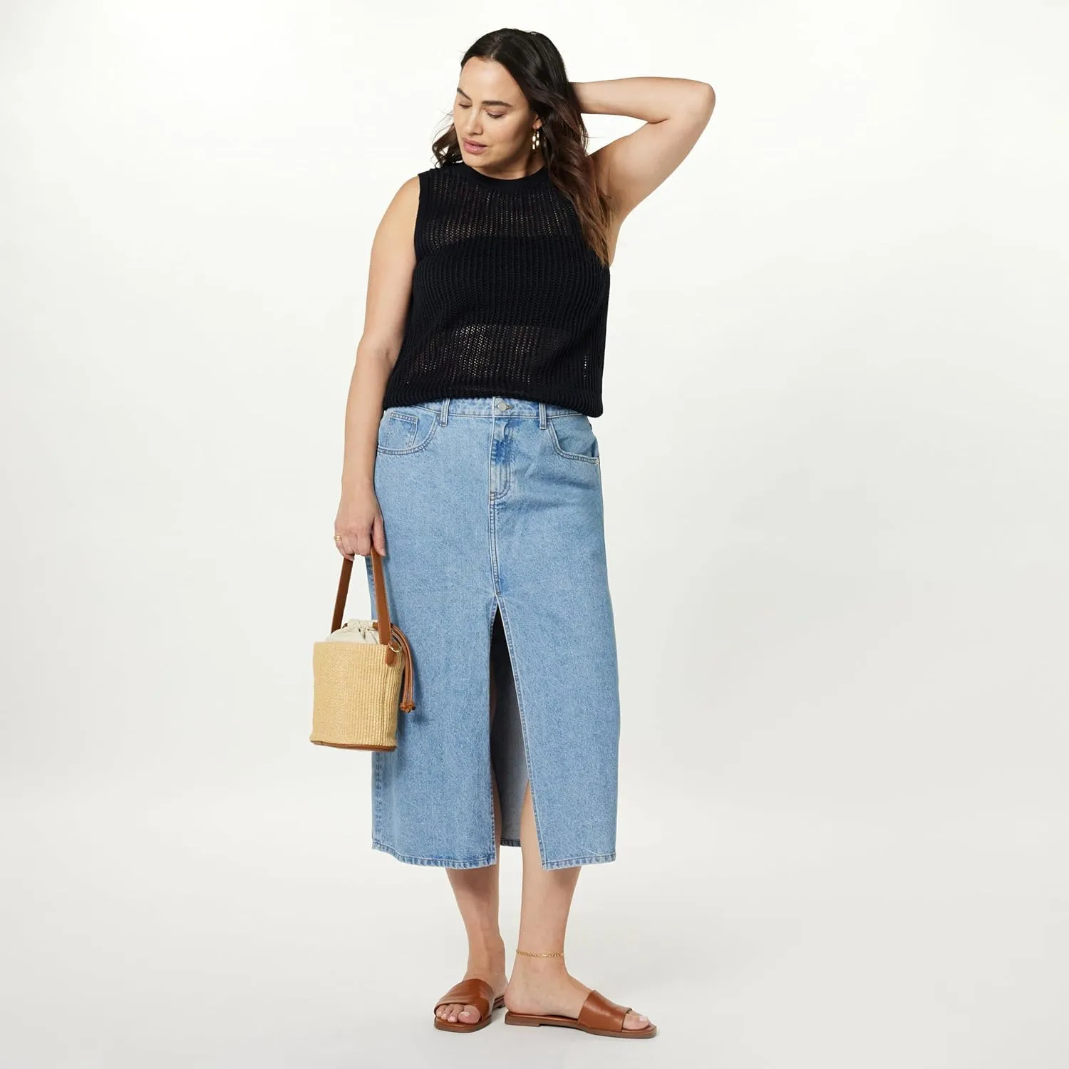 The Drop Women's Mora Sleeveless Crochet Top