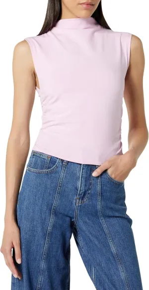 The Drop Women's Raylen Sleeveless Ruched Top