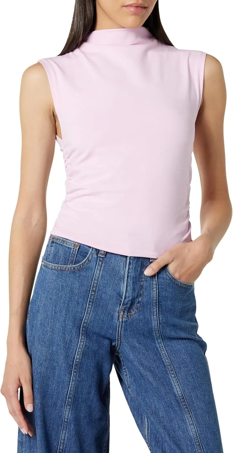The Drop Women's Raylen Sleeveless Ruched Top