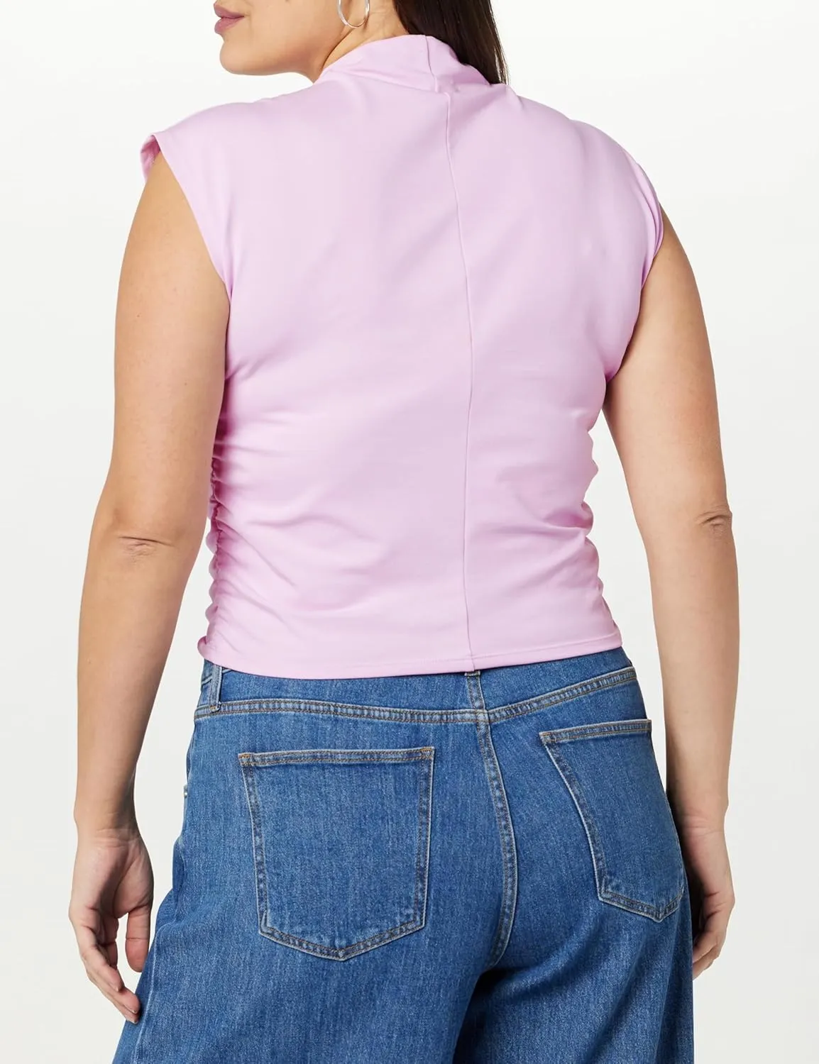 The Drop Women's Raylen Sleeveless Ruched Top
