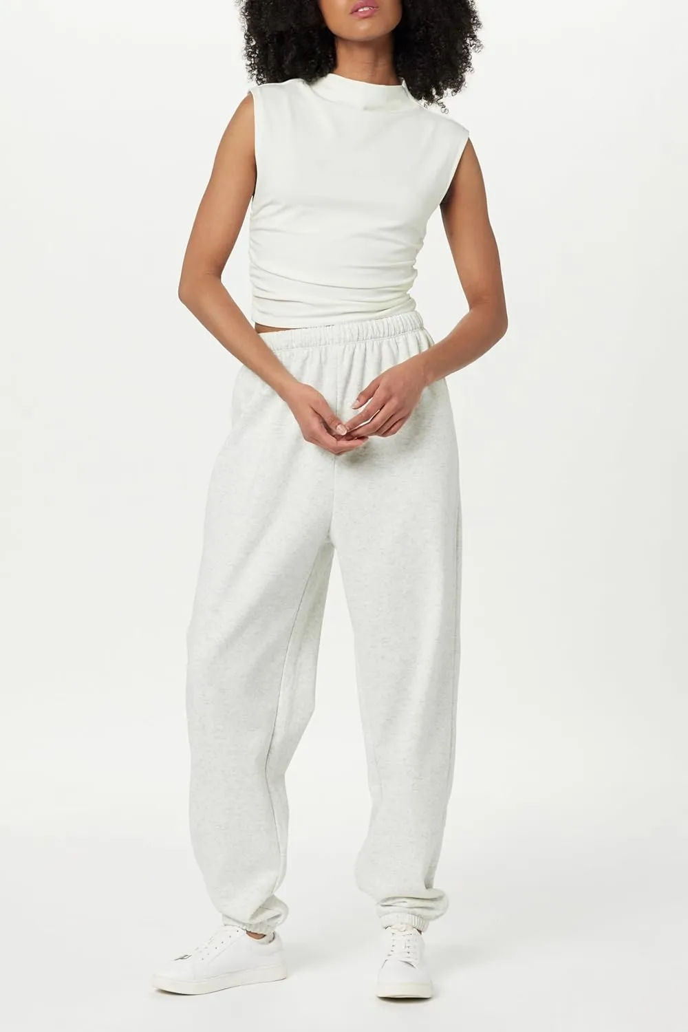 The Drop Women's Raylen Sleeveless Ruched Top