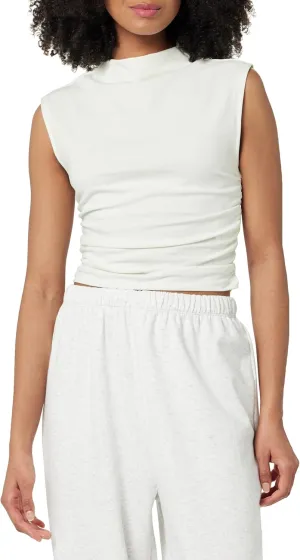 The Drop Women's Raylen Sleeveless Ruched Top
