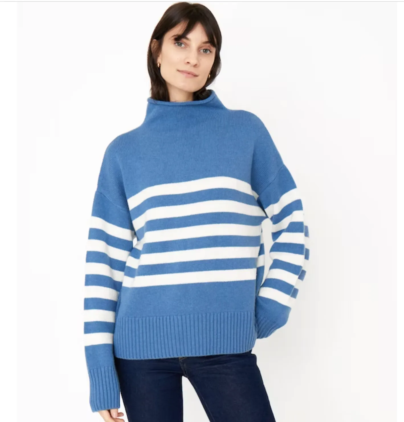 The Lucca ~ French Blue/Cream