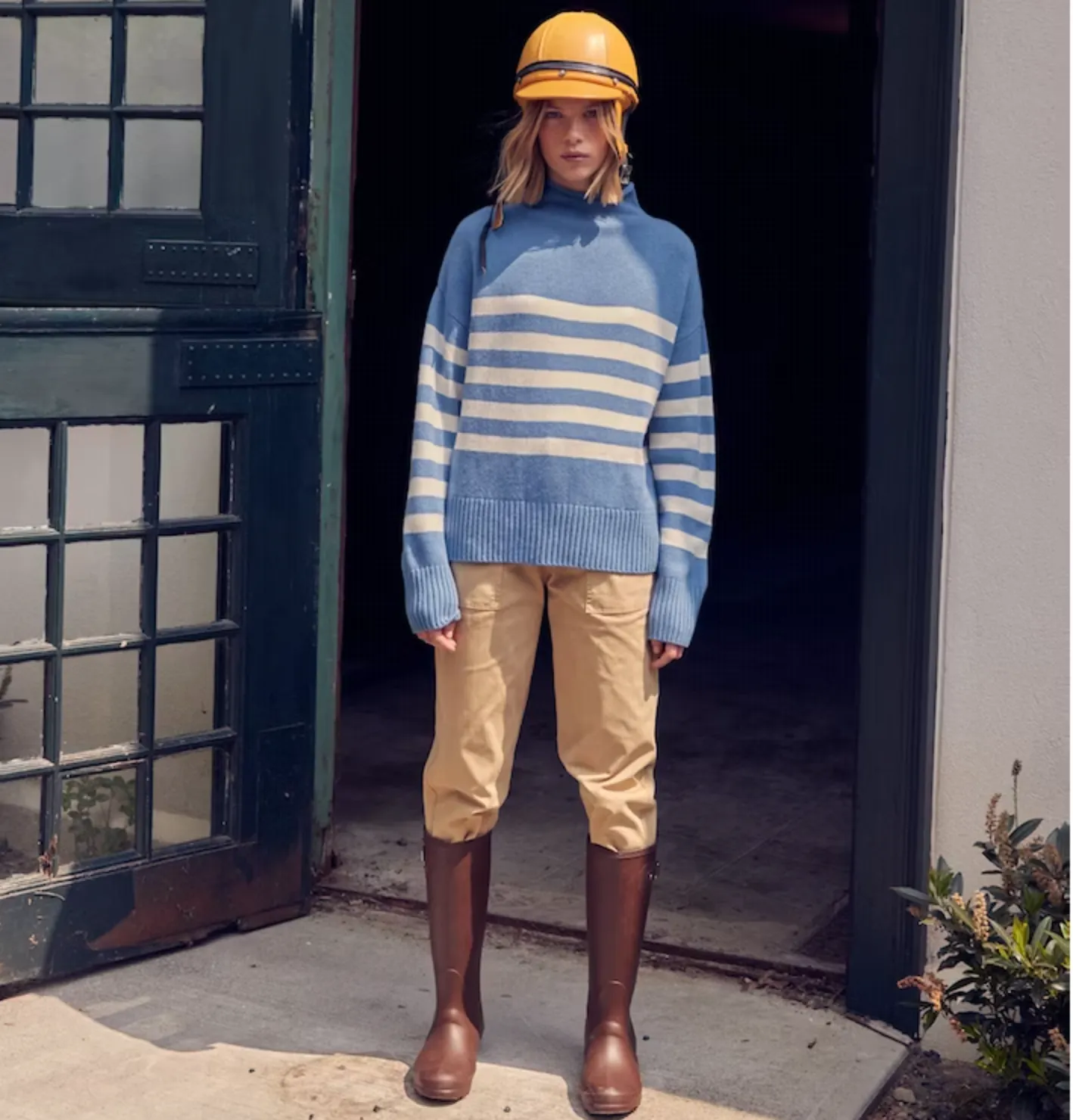 The Lucca ~ French Blue/Cream
