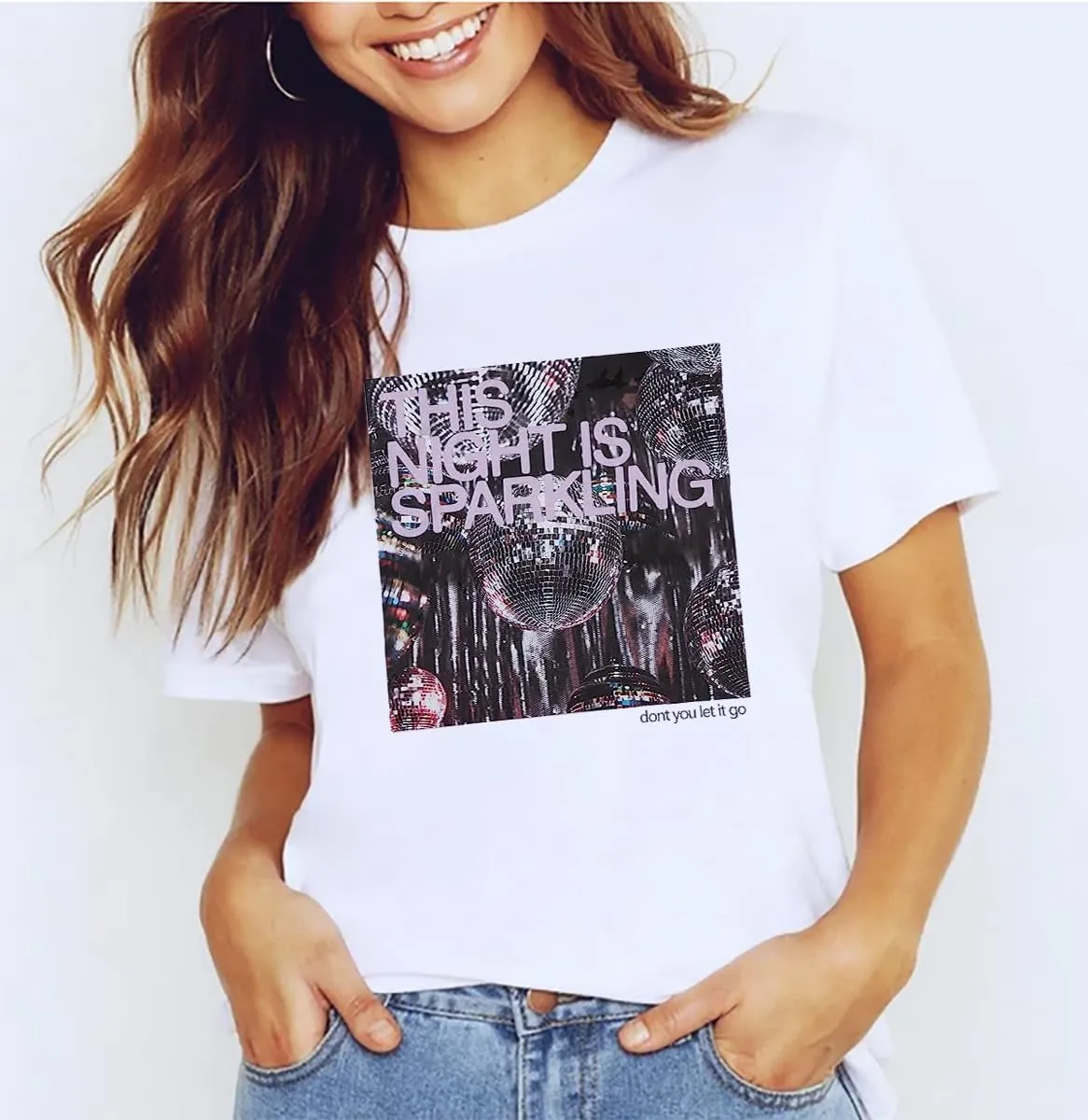 This Night is Sparkling Shirt Women Country Music Lover Tee Swift Fans Tops Vintage Graphic Concert Tshirt