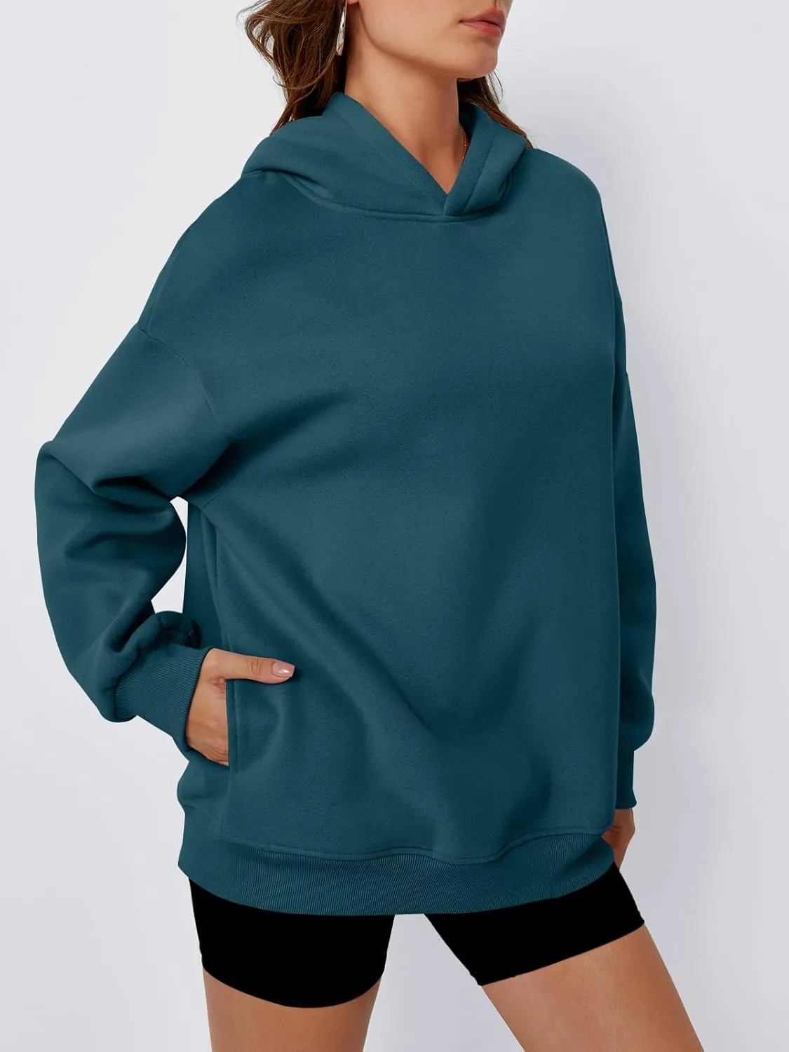 Trendy Queen Womens Oversized Hoodies Fleece Hooded Sweatshirts Casual Pullover Fall Winter Outfits Long Sleeve Tops 2025