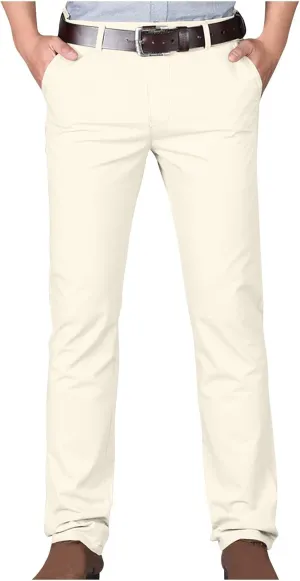Uillui Men's Slim Fit Dress Pants Casual Business Golf Stretch Chinos Pants Fashion Lightweight Straight Leg Comfort Slacks