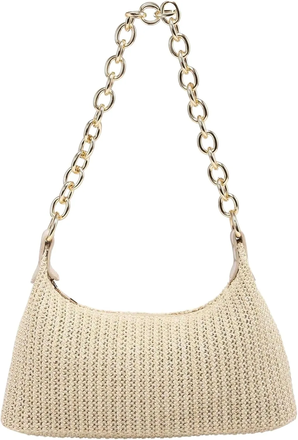 Verdusa Women's Straw Woven Shoulder Bag Tote Handbag Summer Beach Purse