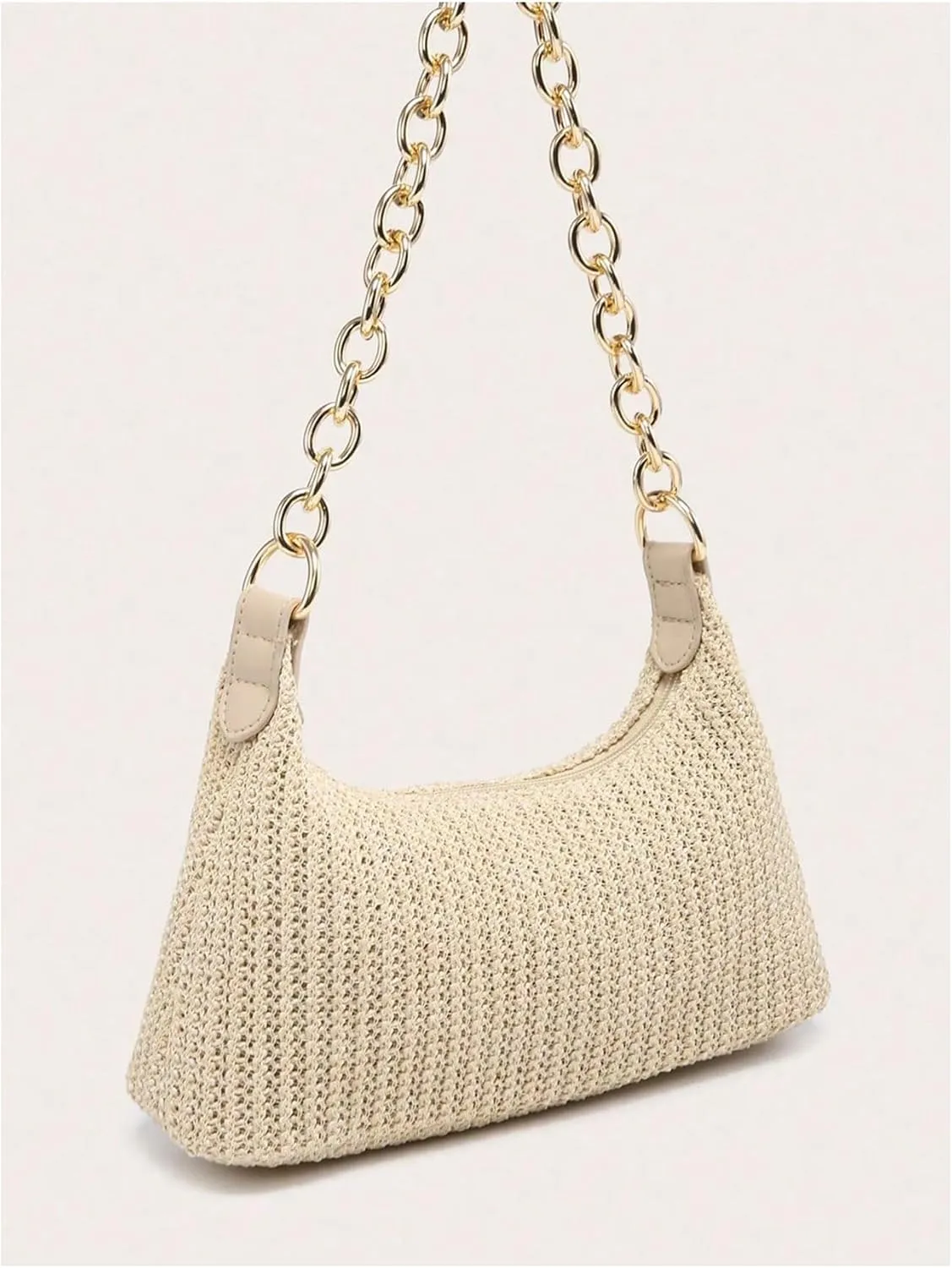 Verdusa Women's Straw Woven Shoulder Bag Tote Handbag Summer Beach Purse