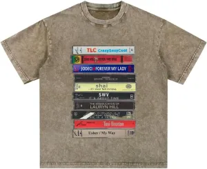Vintage 90s R&B Cassette Tape T-Shirt Music Graphic Unisex Tee