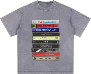 Vintage 90s R&B Cassette Tape T-Shirt Music Graphic Unisex Tee