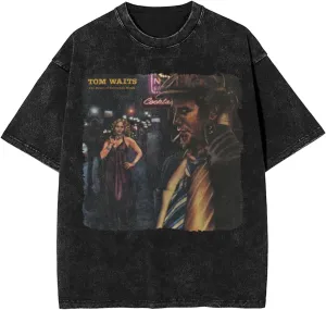 Vintage Oversized T Shirt Summer Fashion Tee Round Neckline Loose Short Sleeve Tops for Mens Womens