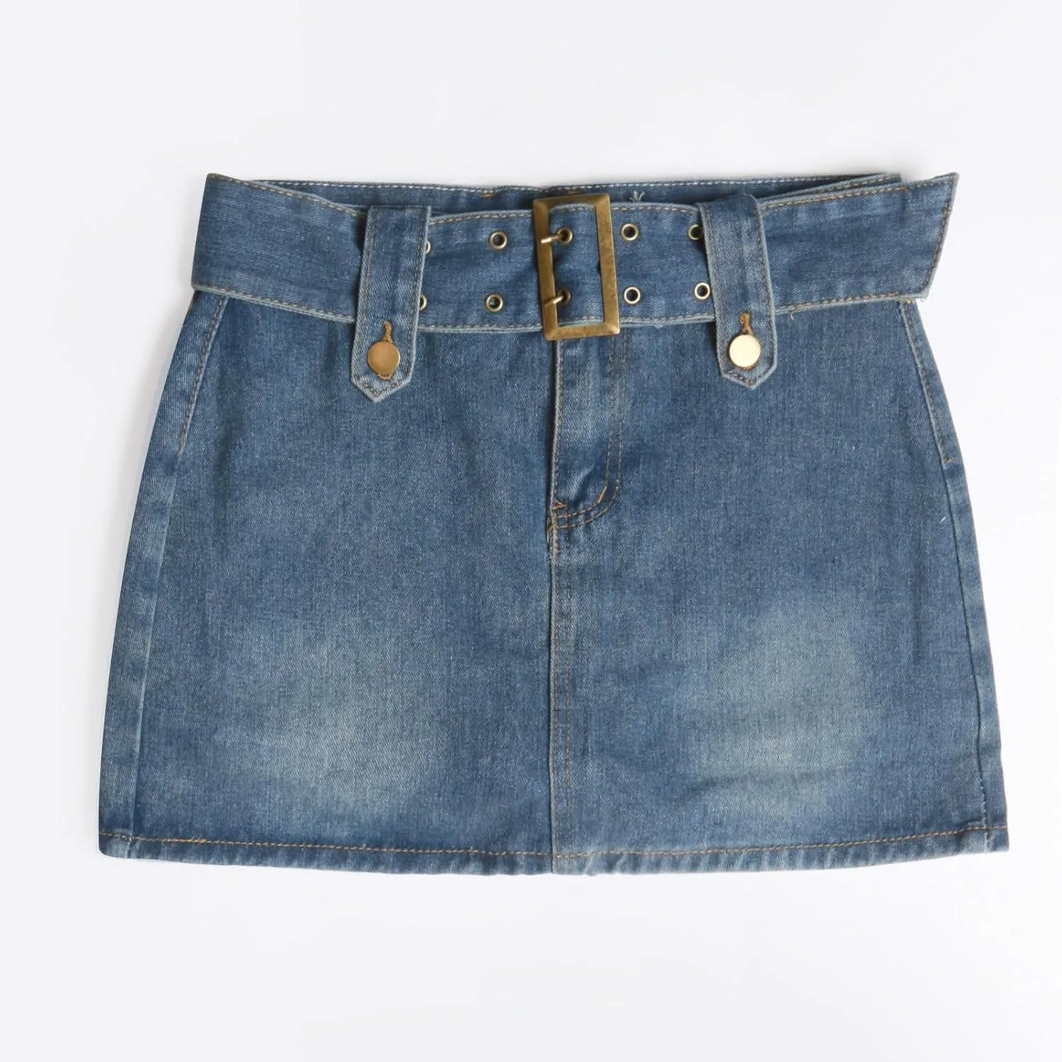 Women Mini Skirt Denim Skirt Short Skirt Bodycon Skorts Short Loose Fitting Casual High Waist Solid Color