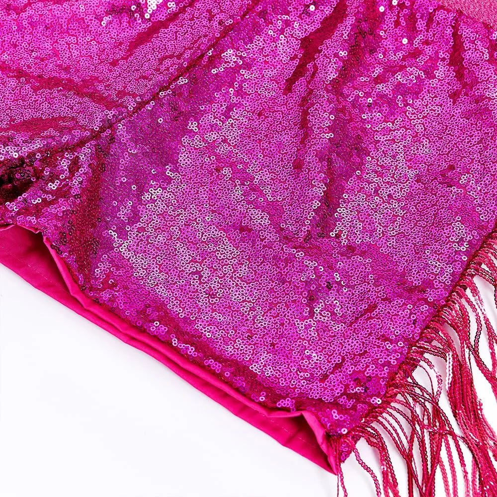 Women Shorts Tessel Sequin Sparkle Short Pants Ladies Birthday Party Shorts Halloween Clothes