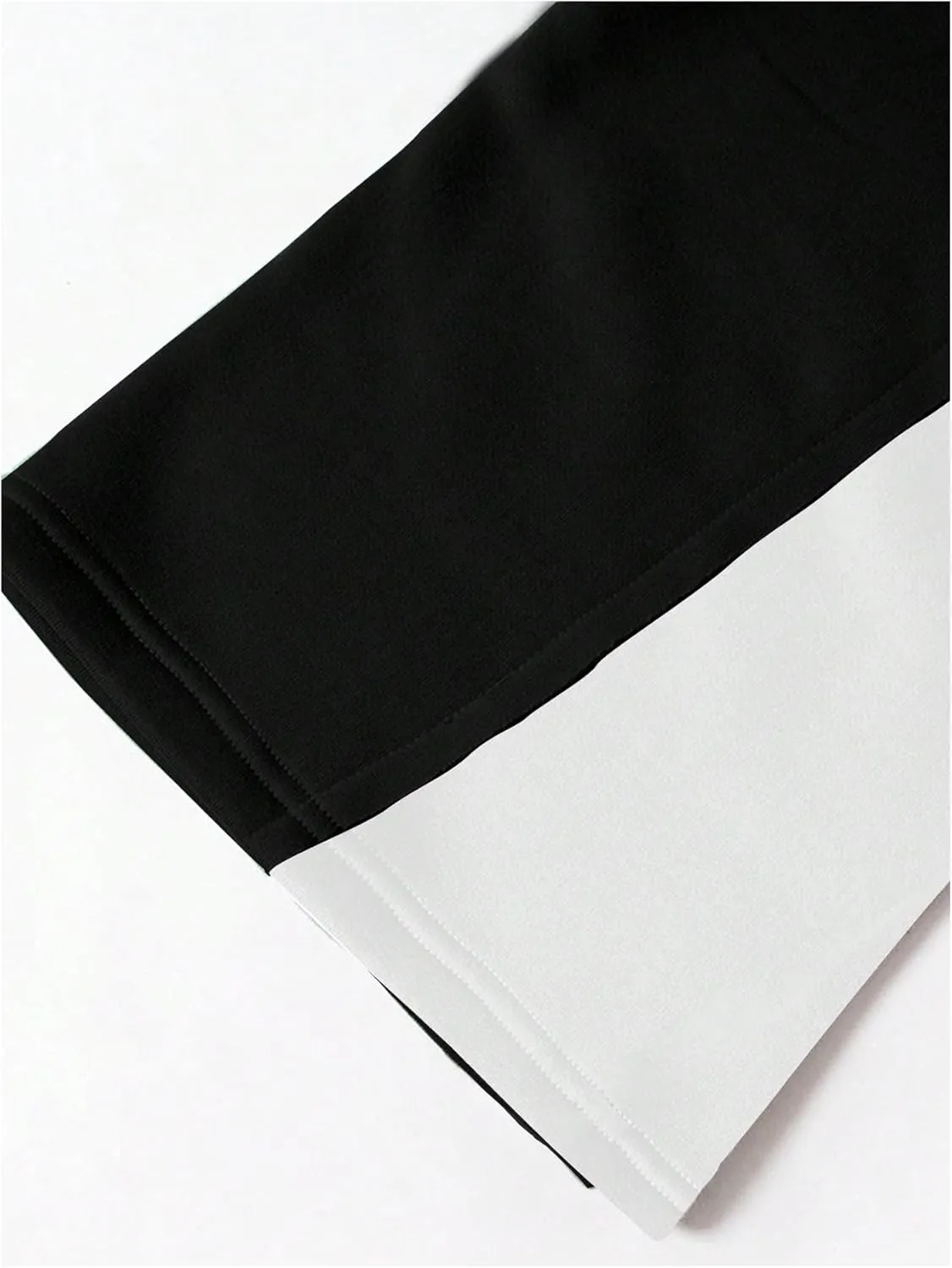 Women's Color Block Wide Leg Sweatpants Casual Elastic Waist Jogger Pants Trousers