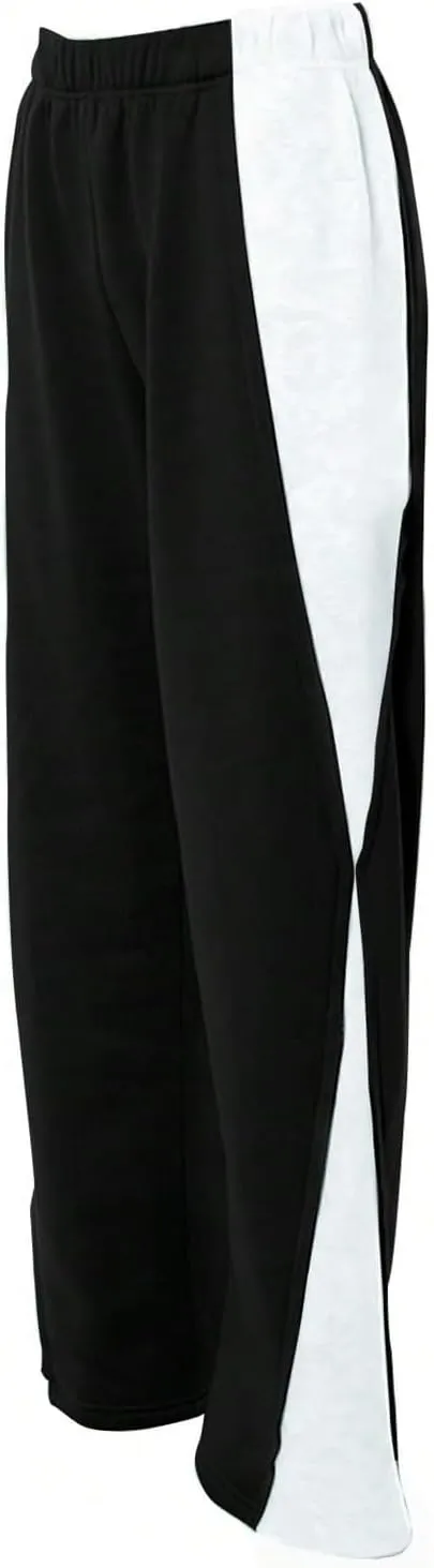 Women's Color Block Wide Leg Sweatpants Casual Elastic Waist Jogger Pants Trousers
