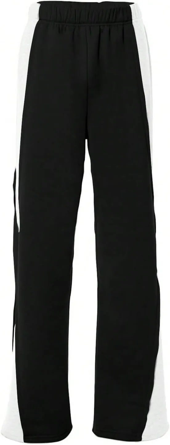 Women's Color Block Wide Leg Sweatpants Casual Elastic Waist Jogger Pants Trousers