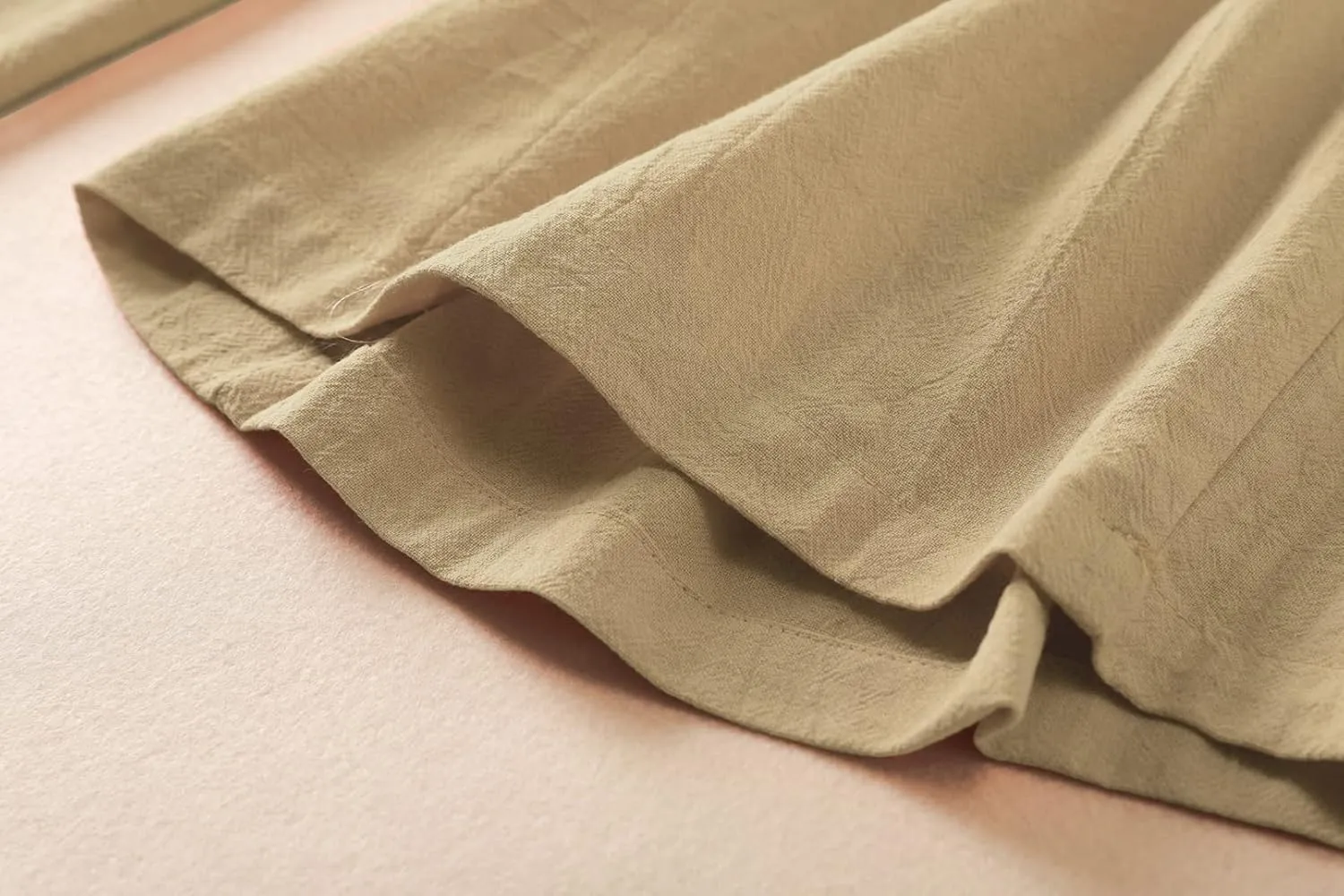 Womens Linen Pants High Elastic Waist Wide Leg Flowy Trousers Plus Size with Pockets