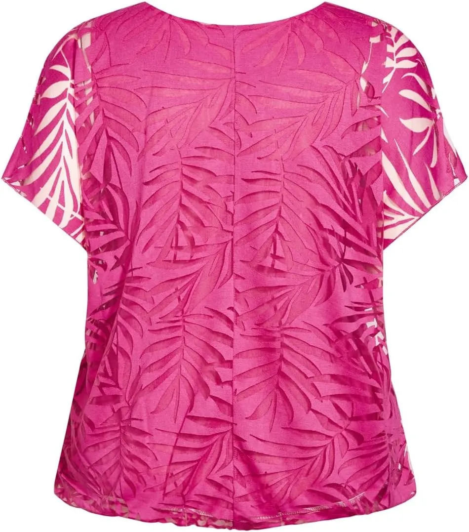 Women's Plus Size Elora Burnout Top