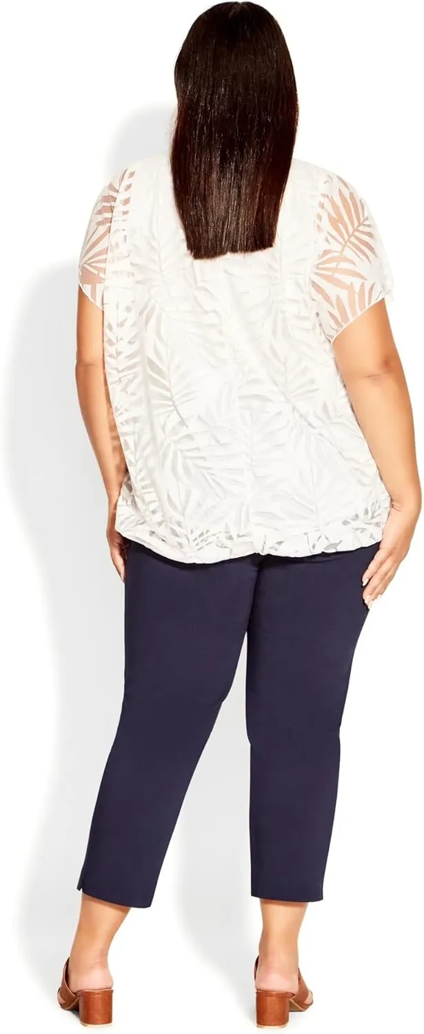 Women's Plus Size Elora Burnout Top