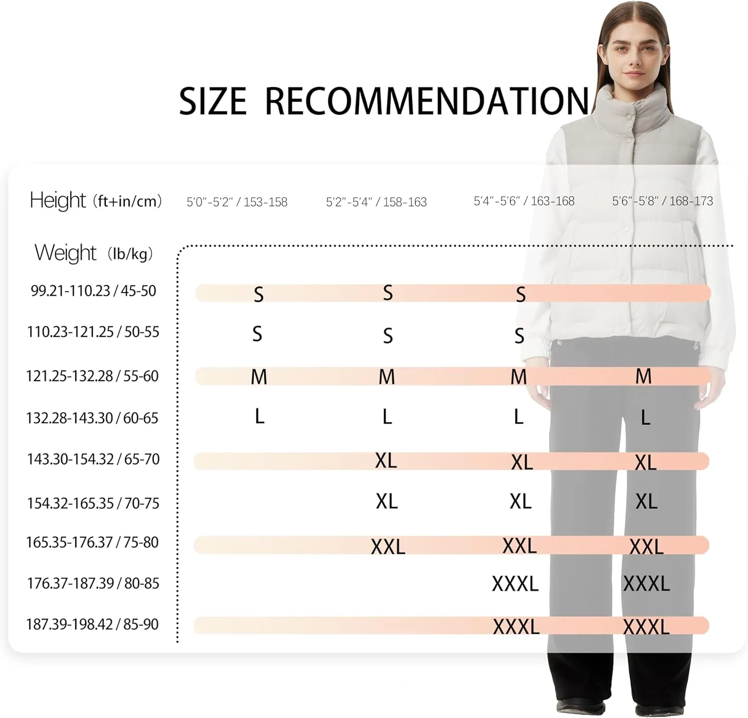 Women's Puffer Vest Lightweight Down Padded Stand Collar Quilted Outerwear