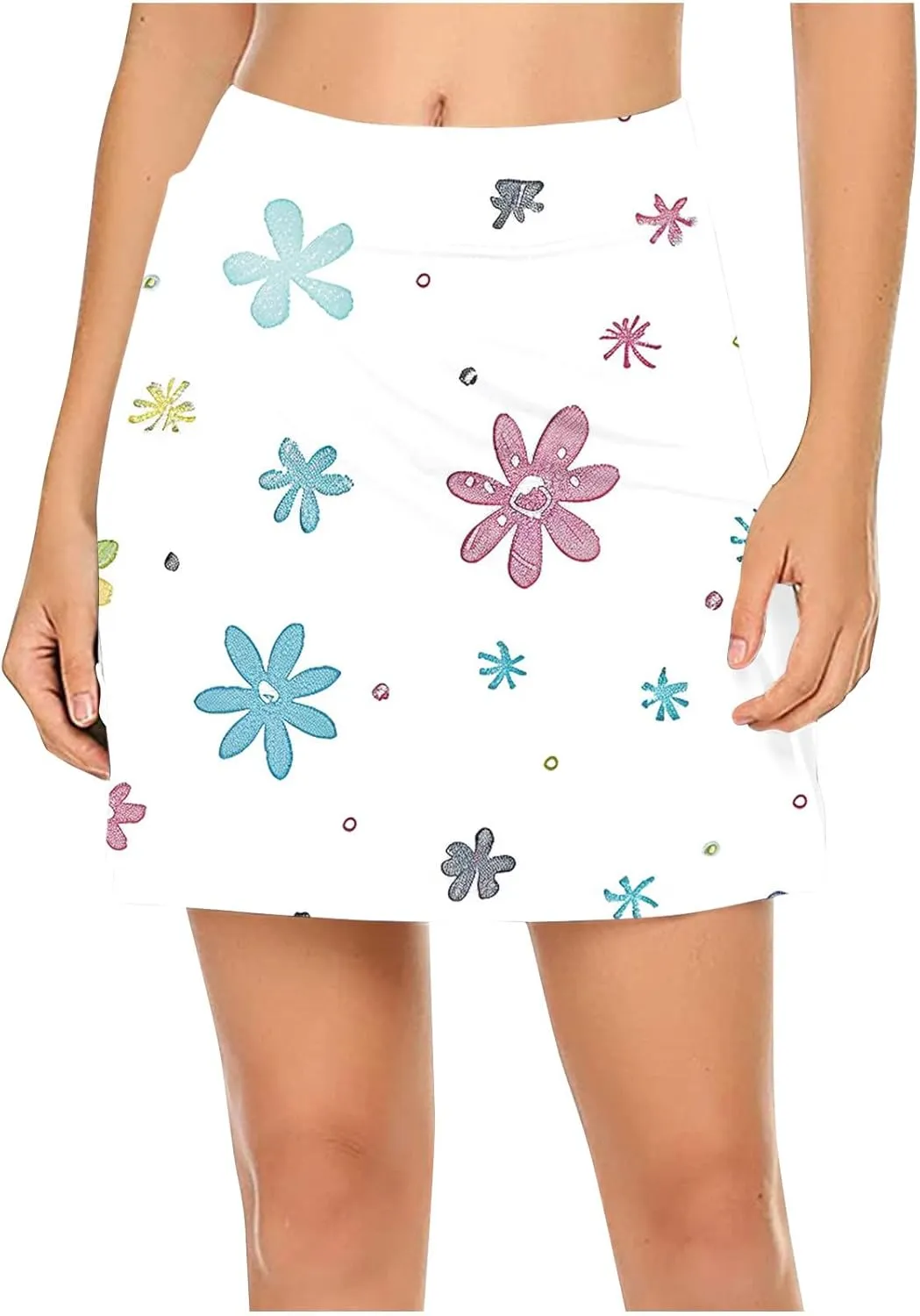 Womens Tennis Skirt Golf Skorts with Shorts 2025 Trendy Printed High Waisted Workout Yoga Pants Legging with Pockets