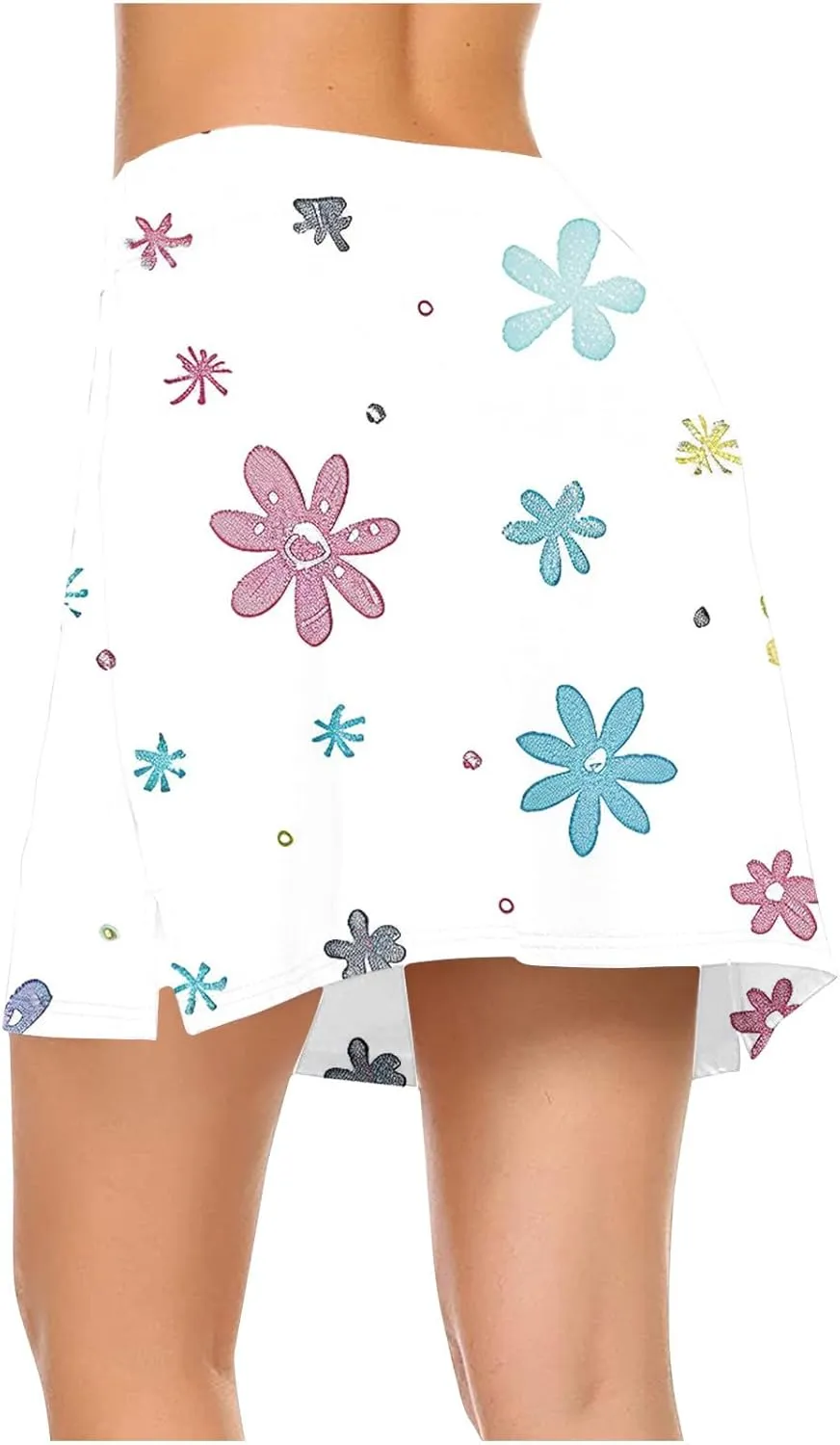 Womens Tennis Skirt Golf Skorts with Shorts 2025 Trendy Printed High Waisted Workout Yoga Pants Legging with Pockets