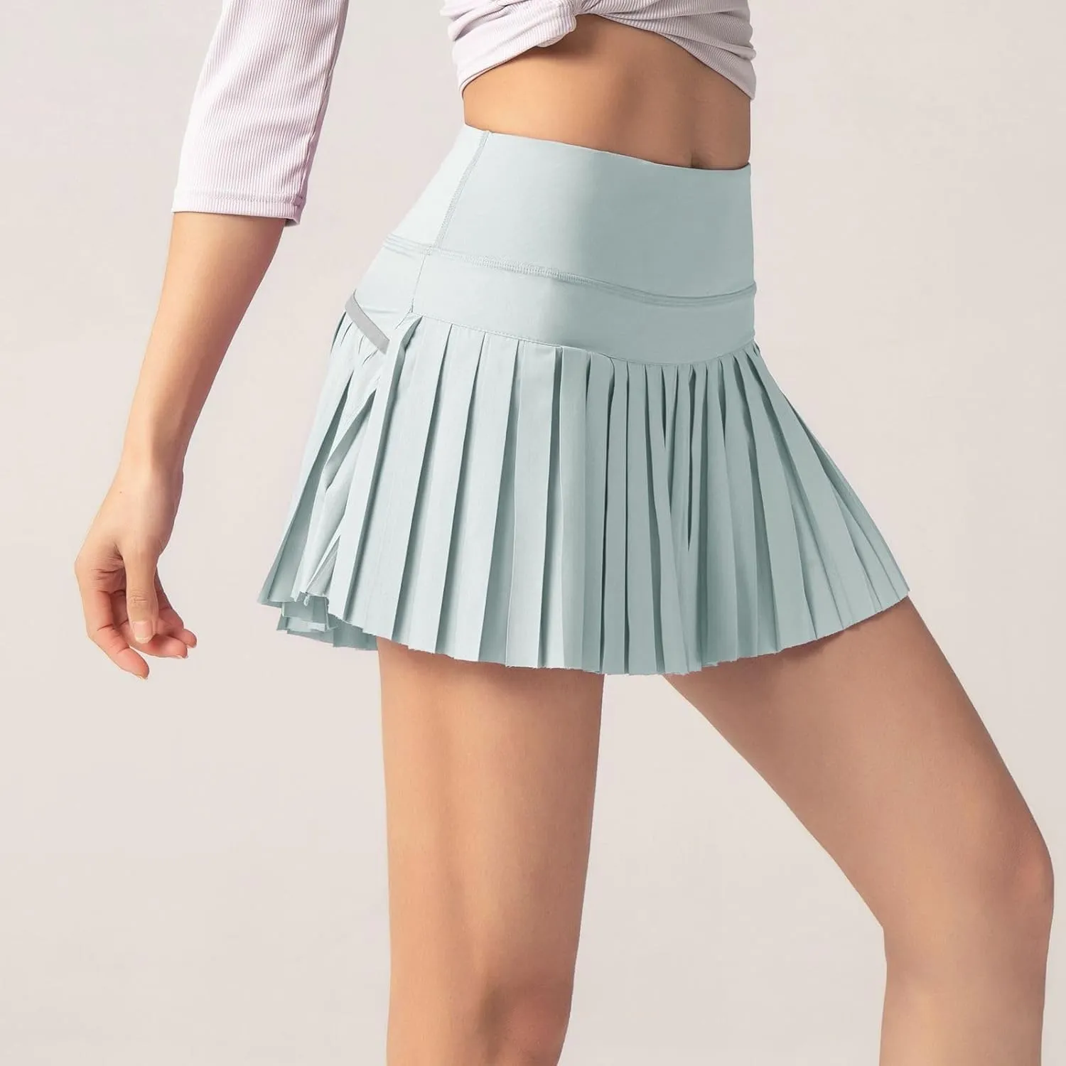 Women's Tennis Skirt Pleated Skirts Golf Skorts for Woman Quick Dry Fit High Waisted Lightweight Athletic w/Shorts Pockets