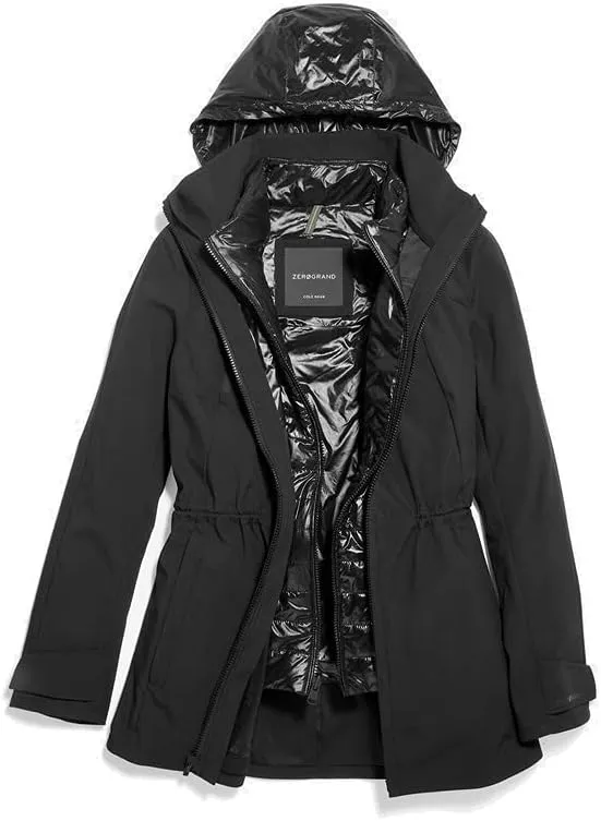 ZEROGRAND Womens Jacket Transitional Two-in-one Coat