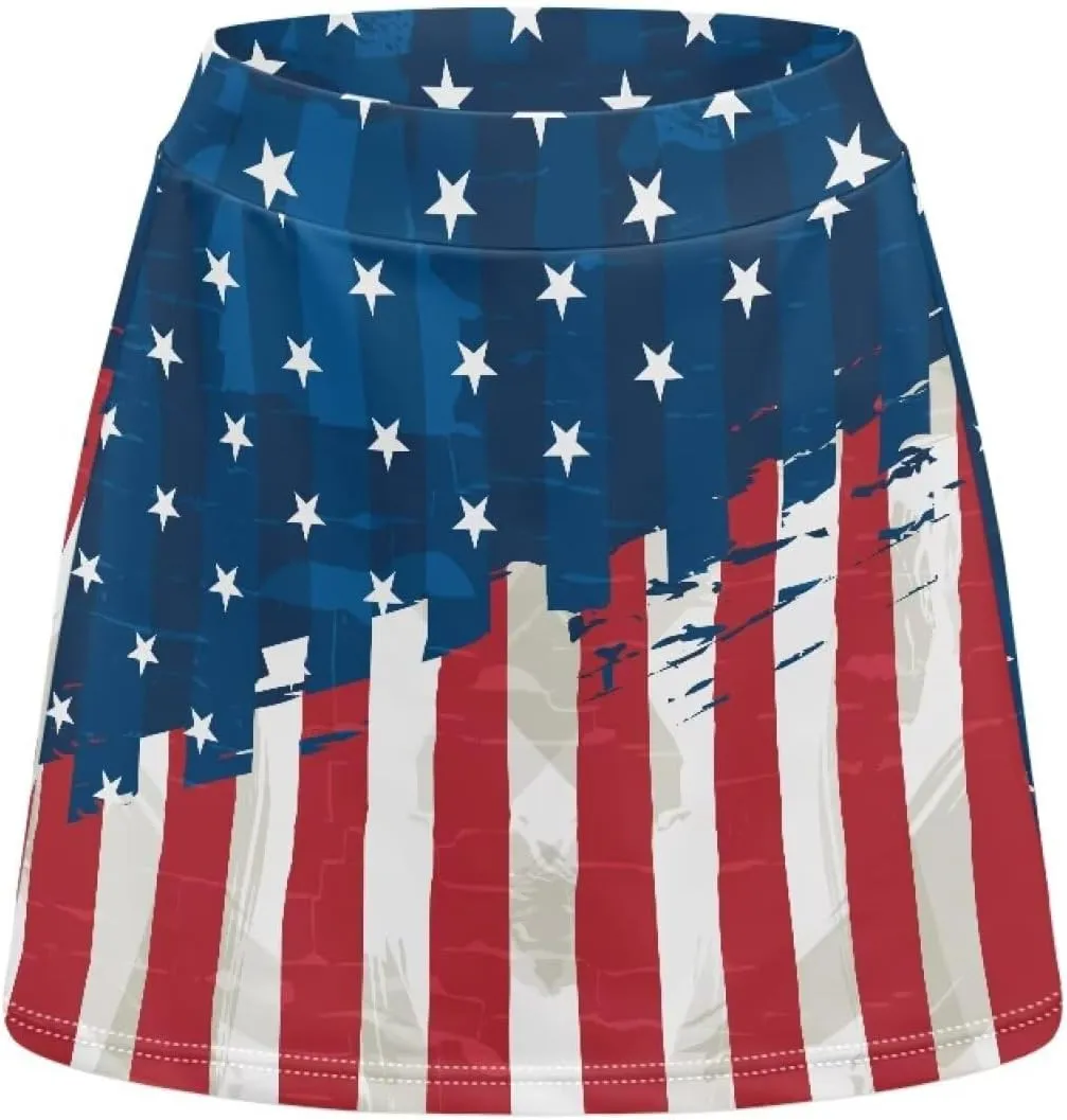 ZFRXIGN Athletic Skorts for Women XS-3XL High Waist Golf Skirt with Shorts Summer Skorts with Pocket