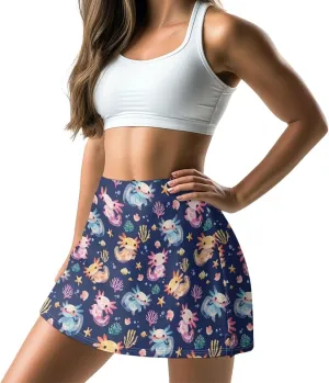 ZFRXIGN Athletic Skorts for Women XS-3XL High Waist Golf Skirt with Shorts Summer Skorts with Pocket