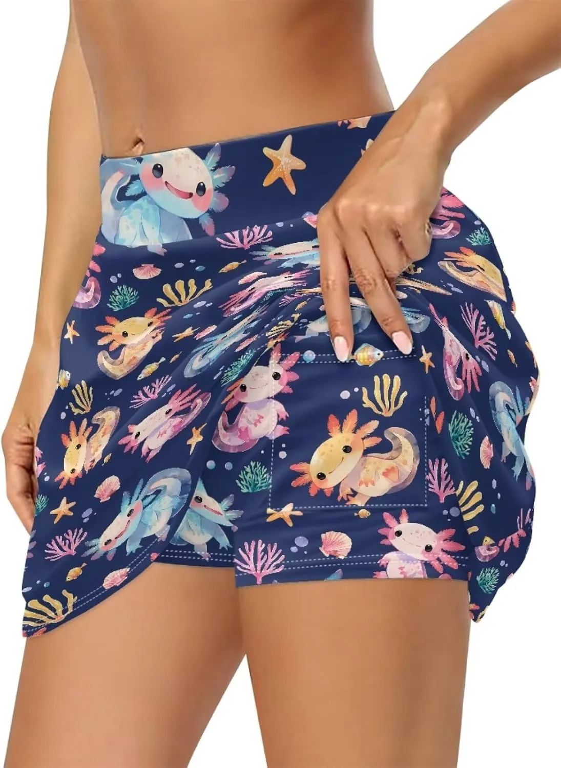 ZFRXIGN Athletic Skorts for Women XS-3XL High Waist Golf Skirt with Shorts Summer Skorts with Pocket